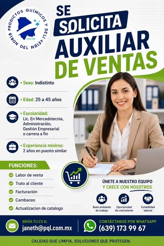 Auxiliar de ventas