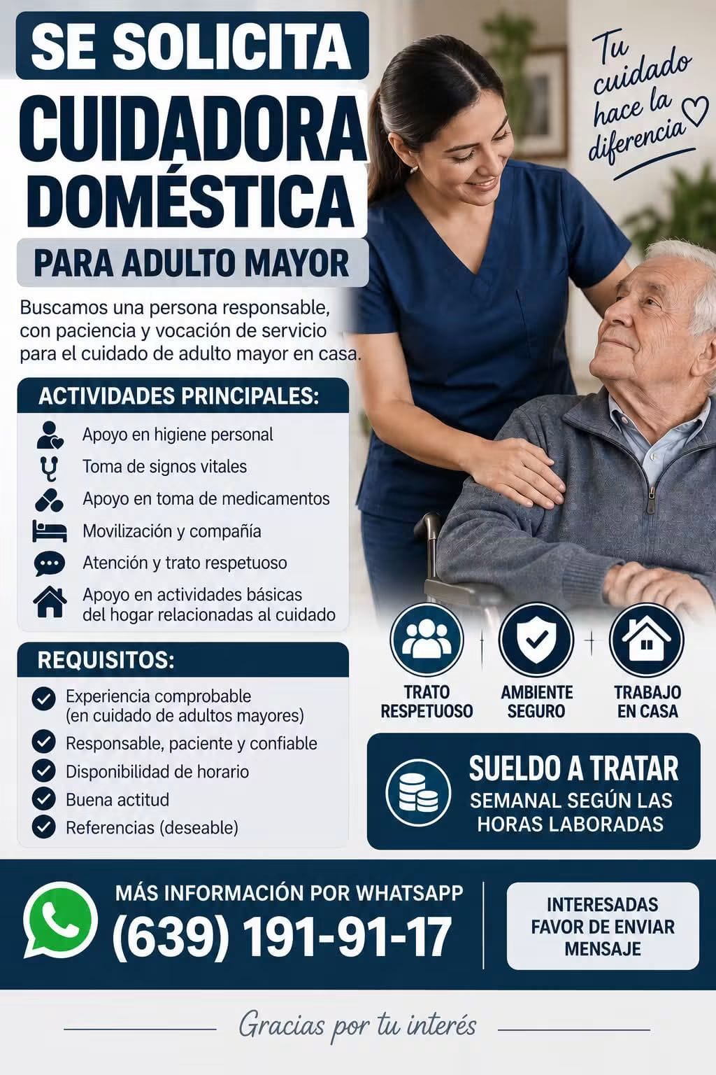 Cuidadora domestica