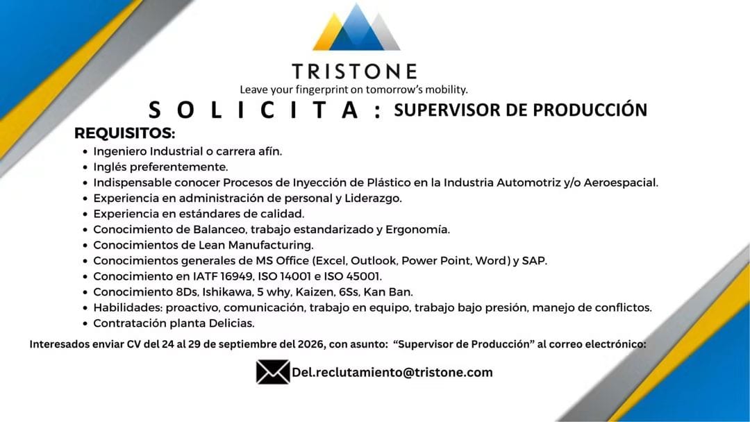 Supervisor de producción