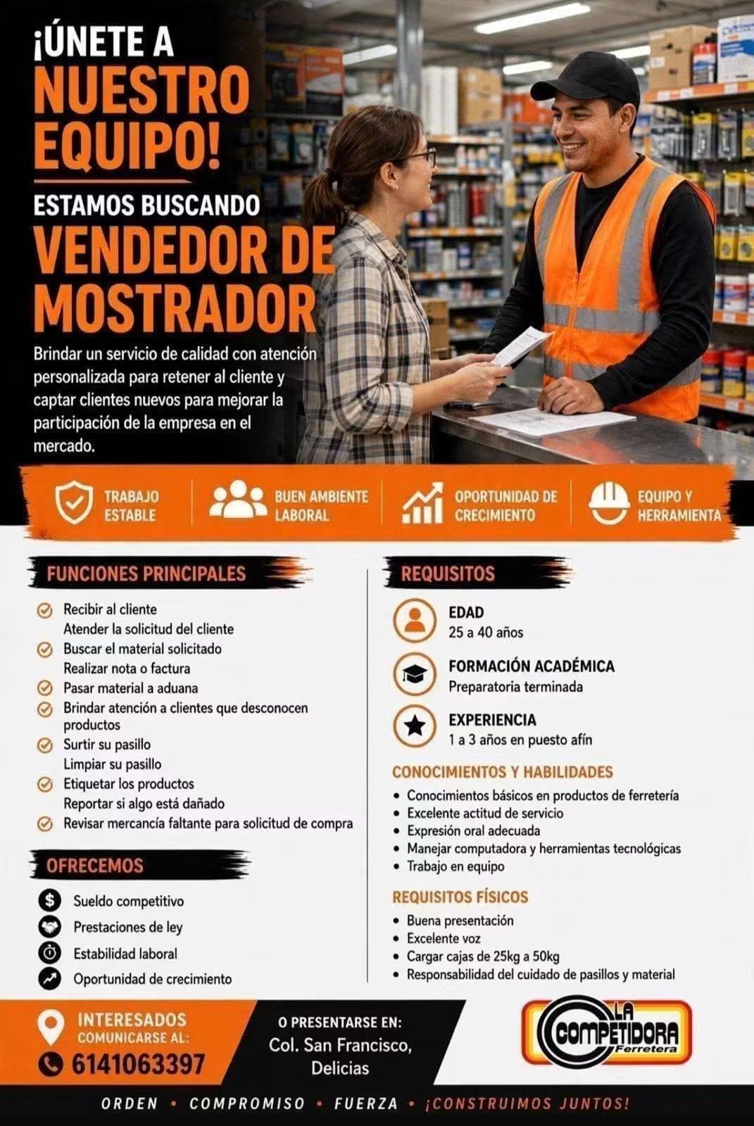 Vendedor de mostrador